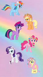 Size: 1200x2133 | Tagged: safe, derpibooru import, applejack, fluttershy, pinkie pie, rainbow dash, rarity, twilight sparkle, twilight sparkle (alicorn), alicorn, earth pony, pegasus, pony, unicorn, badge, beret, bisexual, bisexual pride flag, bracelet, bubble tea, candy, demisexual, demisexual pride flag, drink, face paint, female, flag, flower, flying, food, hat, headcanon, heart, heart crown, heteroromantic, jewelry, lesbian, lesbian pride flag, lgbt, lgbt headcanon, lgbtq, lollipop, male, mane six, pansexual, pansexual pride flag, plant, pride, pride flag, rainbow, rose, smiling, straight, straight ally, straight ally flag, trans female, transgender, transgender pride flag
