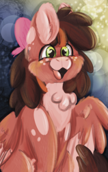 Size: 2400x3800 | Tagged: safe, artist:euspuche, derpibooru import, oc, oc only, pegasus, bust, chest fluff, ear fluff, ears, female, fluffy, portrait