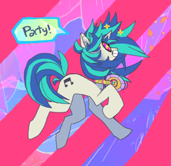 Size: 794x770 | Tagged: safe, artist:batthsalts, derpibooru import, dj pon-3, vinyl scratch, pony, unicorn, female, solo, text