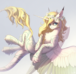 Size: 3000x2900 | Tagged: safe, artist:inarimayer, derpibooru import, oc, oc only, alicorn, pony, alicorn oc, horn, solo, wings