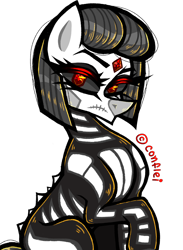 Size: 1170x1600 | Tagged: safe, artist:conflei, derpibooru import, oc, oc only, earth pony, pony, clothes, costume, earth pony oc, eyelashes, female, frown, makeup, mare, simple background, skeleton costume, solo, transparent background