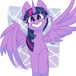 Size: 1080x1080 | Tagged: safe, artist:flower-black, derpibooru import, twilight sparkle, twilight sparkle (alicorn), alicorn, pony, cute, smiling, twiabetes