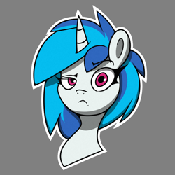 Size: 1000x1000 | Tagged: safe, artist:la hum, derpibooru import, dj pon-3, vinyl scratch, unicorn, female, mare