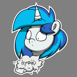 Size: 811x811 | Tagged: safe, artist:la hum, derpibooru import, dj pon-3, vinyl scratch, unicorn, cyrillic, female, mare, russian