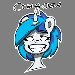 Size: 811x811 | Tagged: safe, artist:la hum, derpibooru import, dj pon-3, vinyl scratch, unicorn, cyrillic, female, mare, russian