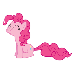 Size: 1024x1024 | Tagged: safe, artist:theaceofspadez, derpibooru import, pinkie pie, earth pony, pony, ^^, eyes closed, female, mare, simple background, solo, transparent background, vector