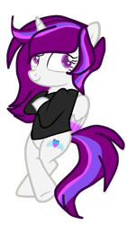 Size: 1280x2276 | Tagged: artist needed, safe, derpibooru import, oc, oc only, alicorn, alicorn oc, base used, bipedal, clothes, horn, looking up, shirt, simple background, solo, speedpaint, transparent background, vector, wings