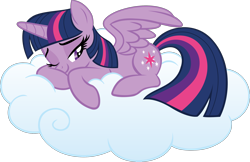 Size: 2336x1518 | Tagged: safe, artist:jaye, derpibooru import, twilight sparkle, twilight sparkle (alicorn), alicorn, .svg available, cloud, on a cloud, simple background, solo, stock vector, transparent background, vector