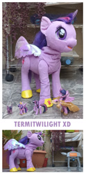 Size: 798x1608 | Tagged: safe, artist:dingopatagonico, derpibooru import, twilight sparkle, twilight sparkle (alicorn), alicorn, pony, at-act, figurine, irl, photo, star wars, toy