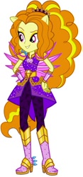 Size: 236x503 | Tagged: safe, artist:ajosterio, derpibooru import, adagio dazzle, equestria girls, boots, clothes swap, crystal guardian, crystal wings, high heel boots, ponied up, shoes, simple background, solo, white background, wings
