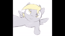 Size: 1280x720 | Tagged: safe, artist:datte-before-dawn, derpibooru import, derpy hooves, pegasus, pony, animated, bronybait, cute, derpabetes, frame by frame, kissing, needs more jpeg, offscreen character, ponified animal photo, pov, solo, sound, webm