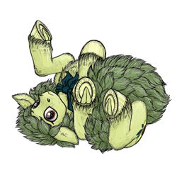 Size: 1950x1929 | Tagged: safe, artist:jehr, derpibooru import, oc, oc only, oc:avocado, earth pony, pony, avocado, ears, floppy ears, food, simple background, solo, white background