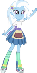 Size: 1024x1979 | Tagged: safe, artist:ajosterio, derpibooru import, trixie, eqg summertime shorts, equestria girls, pet project, clothes swap, female, simple background, solo, transparent background, vector