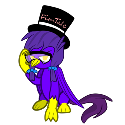 Size: 2048x2048 | Tagged: safe, artist:knife smile, derpibooru import, oc, oc only, oc:fluttereagle, fimtale, glasses, simple background, solo, transparent background