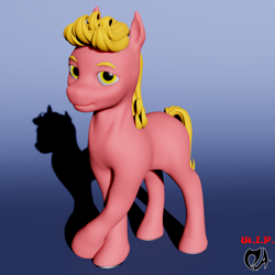 Size: 1920x1920 | Tagged: safe, artist:deadair, derpibooru import, oc, earth pony, pony, 3d, 3d model, blender, male, solo, wip