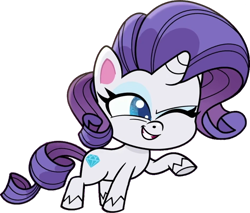 Size: 856x730 | Tagged: safe, artist:pascalmulokozi2, derpibooru import, edit, edited screencap, screencap, rarity, pony, unicorn, bad thing no. 3, g4.5, my little pony: pony life, background removed, female, mare, not a vector, one eye closed, simple background, solo, transparent background, wink