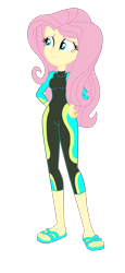 Size: 1800x3906 | Tagged: safe, artist:gmaplay, derpibooru import, fluttershy, better together, equestria girls, forgotten friendship, clothes, simple background, solo, transparent background, wetsuit