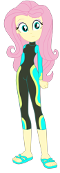 Size: 1457x4198 | Tagged: safe, artist:gmaplay, derpibooru import, fluttershy, better together, equestria girls, forgotten friendship, clothes, simple background, solo, transparent background, wetsuit