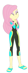 Size: 1747x4555 | Tagged: safe, artist:gmaplay, derpibooru import, fluttershy, better together, equestria girls, forgotten friendship, clothes, simple background, solo, transparent background, wetsuit
