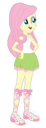 Size: 1254x3458 | Tagged: safe, artist:gmaplay, derpibooru import, fluttershy, equestria girls, bare shoulders, clothes, simple background, sleeveless, solo, transparent background