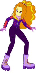 Size: 3200x6385 | Tagged: safe, artist:ajosterio, derpibooru import, adagio dazzle, better together, equestria girls, holidays unwrapped, boots, clothes, clothes swap, female, gloves, pants, scarf, shoes, simple background, smiling, solo, transparent background, winter jacket, winter outfit, zipper