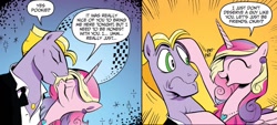 Size: 1334x601 | Tagged: safe, artist:andypriceart, derpibooru import, idw, buck withers, princess cadance, alicorn, earth pony, pony, g4, neigh anything, spoiler:comic, spoiler:comic12, dialogue, duo, female, friendzone, male, mare, speech bubble, stallion, teen princess cadance