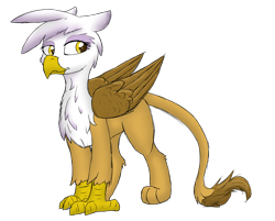 Size: 4972x3999 | Tagged: safe, artist:pzkratzer, derpibooru import, gilda, griffon, simple background, solo, transparent background