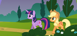 Size: 2297x1080 | Tagged: safe, derpibooru import, edit, edited screencap, screencap, applejack, twilight sparkle, twilight sparkle (alicorn), alicorn, earth pony, pony, princess twilight sparkle (episode), composite screencap