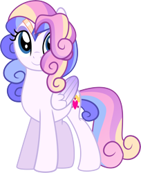 Size: 7002x8567 | Tagged: safe, artist:shootingstarsentry, derpibooru import, princess skyla, pegasus, pony, absurd resolution, alternate design, female, mare, offspring, parent:princess cadance, parent:shining armor, parents:shiningcadance, simple background, solo, transparent background