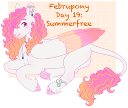 Size: 1280x1076 | Tagged: safe, artist:s0ftserve, derpibooru import, oc, oc only, oc:summerfree, pegasus, colored wings, lying down, male, multicolored wings, prone, simple background, solo, stallion, transparent background, wings
