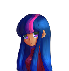 Size: 1166x1200 | Tagged: safe, artist:andromedasparkz, derpibooru import, twilight sparkle, human, female, humanized, simple background, solo, white background