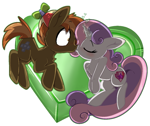 Size: 1017x856 | Tagged: safe, artist:malachimoet, derpibooru import, button mash, sweetie belle, earth pony, unicorn, blushing, chest fluff, eyes closed, female, kissing, male, shipping, simple background, straight, sweetiemash, transparent background