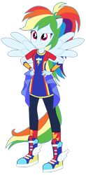 Size: 1890x3840 | Tagged: safe, derpibooru import, rainbow dash, equestria girls, cute, dashabetes, female, ponied up, simple background, solo, transparent background, vector