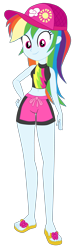 Size: 1800x5973 | Tagged: safe, artist:gmaplay, derpibooru import, rainbow dash, better together, equestria girls, forgotten friendship, bare shoulders, clothes, cute, dashabetes, simple background, sleeveless, solo, swimsuit, transparent background