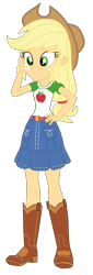 Size: 1800x5322 | Tagged: safe, artist:gmaplay, derpibooru import, applejack, better together, equestria girls, rollercoaster of friendship, simple background, solo, transparent background