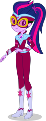 Size: 1605x4200 | Tagged: safe, artist:dustinwatsongkx, derpibooru import, masked matter-horn, sci-twi, twilight sparkle, human, equestria girls, movie magic, spoiler:eqg specials, geode of telekinesis, magical geodes, power ponies, simple background, solo, transparent background, vector