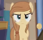 Size: 146x135 | Tagged: safe, artist:jan, derpibooru import, screencap, oc, oc:cream heart, earth pony, pony, angry, animated, button's adventures, cropped, loop