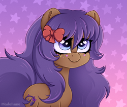 Size: 2307x1944 | Tagged: safe, artist:madelinne, derpibooru import, pony, commission, purple hair, simple background, your character here