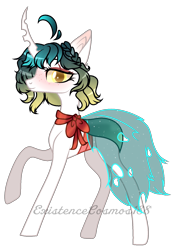 Size: 1131x1608 | Tagged: safe, artist:existencecosmos188, derpibooru import, oc, oc only, changeling, changeling queen, hybrid, pony, blushing, changeling queen oc, clothes, female, mare, raised hoof, raised leg, scarf, simple background, transparent background