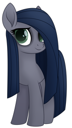 Size: 2070x3645 | Tagged: safe, artist:tuzz-arts, derpibooru import, oc, oc only, oc:minkie pie, earth pony, pony, bags under eyes, female, mare, movie accurate, obsidian pie, simple background, smiling, solo, transparent background