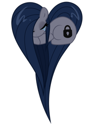 Size: 780x1024 | Tagged: safe, artist:reitanna-seishin, derpibooru import, oc, oc only, oc:minkie pie, earth pony, pony, bags under eyes, crying, female, heart pony, mare, obsidian pie, simple background, solo, transparent background