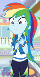 Size: 876x1675 | Tagged: safe, derpibooru import, screencap, rainbow dash, better together, equestria girls, holidays unwrapped, cropped, dashing through the mall, solo