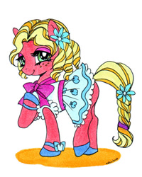 Size: 500x626 | Tagged: safe, artist:nambnb, derpibooru import, earth pony, pony, female, mare, orchard blossom, solo