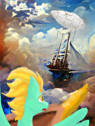 Size: 1080x1440 | Tagged: safe, artist:shaslan, derpibooru import, lightning dust, pegasus, pony, solo