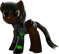 Size: 5506x5081 | Tagged: safe, artist:lincolnbrewsterfan, derpibooru import, oc, oc only, oc:crystalline vision, pegasus, pony, fallout equestria, my little pony: the movie, .svg available, big eyes, birthday gift, bow, clothes, crystal star, cute face, dilated pupils, female, folded wings, gift art, hair bow, happy, inkscape, leg guards, looking at something, mare, movie accurate, night, pegasus oc, pipbuck, pipbuck 3000, ponified, ponytail, shield, simple background, smiling, solo, standing, stars, svg, tail, tail bow, transparent background, vault suit, vector, wing sleeves, wings, zipper