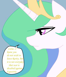 Size: 600x704 | Tagged: safe, artist:ask--luna-and-rarity, derpibooru import, princess celestia, alicorn, pony, series:arc 1, female, implied rarity, solo