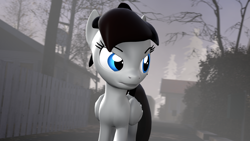 Size: 1920x1080 | Tagged: safe, artist:midnightdanny, derpibooru import, oc, oc:midnight harmony, pegasus, pony, 3d, fog, looking back, solo, source filmmaker