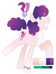 Size: 4100x5400 | Tagged: safe, artist:monochrome-sunsets, derpibooru import, oc, oc only, earth pony, pony, absurd resolution, bipedal, bracelet, coat markings, earth pony oc, full body, gradient mane, gradient tail, grin, jewelry, magical lesbian spawn, male, offspring, parent:izzy moonbow, parent:sunny starscout, parents:izzyscout, raised hoof, raised leg, simple background, smiling, solo, stallion, standing, tail, transparent background