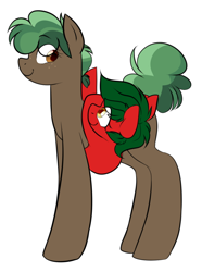 Size: 708x951 | Tagged: safe, artist:caballerial, derpibooru import, oc, oc only, oc:apple, oc:tree, earth pony, pony, cute, earth pony oc, female, height difference, looking at each other, looking at someone, pony town, short mane, simple background, smiling, smiling at each other, tail, white background