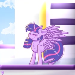 Size: 1280x1280 | Tagged: safe, artist:galaxy swirl, derpibooru import, twilight sparkle, twilight sparkle (alicorn), alicorn, pony, solo